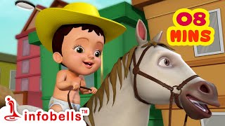 টক টক ঘোড়া টক টক  Horse Song  Bengali Rhymes for Children  Infobells [upl. by Hertha]