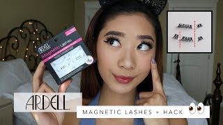 ARDELL MAGNETIC LASHES  HUGE HACK ON GETTING THEM TO WORK [upl. by Dranoel]