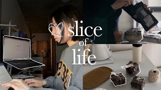 Slice of Life  Waking up at 6am studying baking brownies ucsd student vlog [upl. by Acnalb]