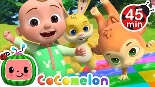 JJs Animal Dance Time  More CoComelon JJs Animal Time Kids Songs  Animal Songs for Kids [upl. by Onaimad]