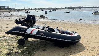 INFLATABLE BOAT FISHING The South Coast for RAYS  SIB Fishing UK  Sea Fishing UK [upl. by Genisia]