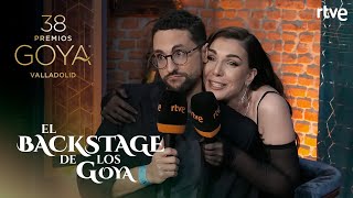 MEJORES MOMENTOS del BACKSTAGE de los GOYA con Inés Hernand y Galder Varas [upl. by Ynomrah]