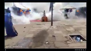 Police Teargas Raila Odinga Supporters celebrating his birthday in Nairobi CBD Azimio Leaders React [upl. by Mcclenon860]