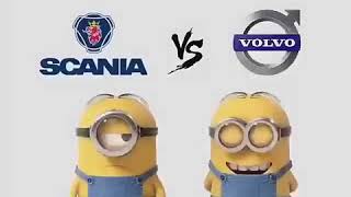 SCANIA VS VOLVO 😂😂😂 [upl. by Ateekram906]