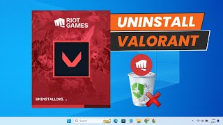 How to Completely Uninstall VALORANT from PC [upl. by Violette]