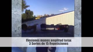 Rutina flexiones de brazo lagartijas nivel 1 [upl. by Stoneman]