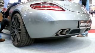 Mercedes SLS AMG Titan Sport Exhaust Sound 2012  see also PLAYLIST amp SUBSCRIBE [upl. by Rossuck592]