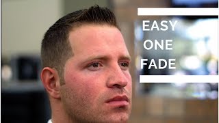 Easy 1 Fade Haircut Tutorial  Step By Step Fade [upl. by Ettesus]