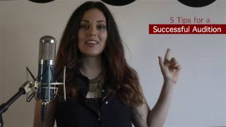 5 Tips for a Successful Singing Audition The Voice Broadway [upl. by Korff32]