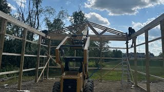 Secrets for the Speediest Pole Barn Construction [upl. by Arraet606]