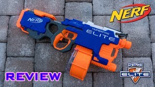 REVIEW Nerf Elite Hyperfire Unboxing Review amp Firing Test [upl. by Nnaeirb]