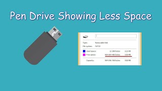 Fix Pen Drive Showing Less Space [upl. by Aihseuqal]