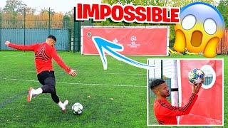 IMPOSSIBLE HOLE IN THE GOAL CHALLENGE ⚽️😱 [upl. by Orest]