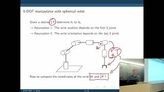 SYSC 4206 Lecture 7 Inverse kinematics 2 6DOF robot arm with spherical wrist [upl. by Gav916]