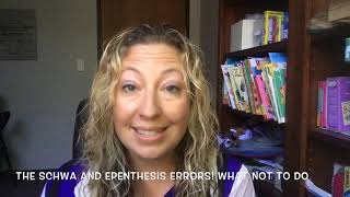 The schwa and epenthesis errors in apraxia What not to do [upl. by Neemsaj]