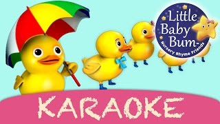 Five Little Ducks  Karaoke Version With Lyrics HD from LittleBabyBum [upl. by Intirb889]