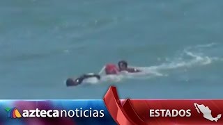 Video Salvavidas rescata a bañista en Mazatlán [upl. by Farrar]