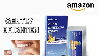 HOW TO USE TEETH WHITENING STRIPS  SENSITIVE TEETH WHITENING  AMAZON FINDS 🦷 [upl. by Mayhew]