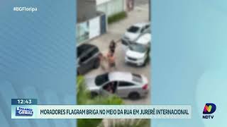 Flagrante de briga moradores testemunham confronto em Jurerê Internacional [upl. by Meggy941]