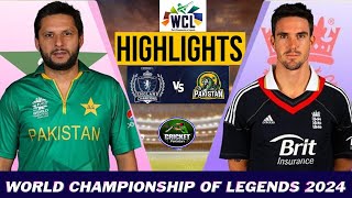 Pak Vs Eng  Full Highlights  Pakistan Vs England World Champions League Highlights 2024 [upl. by Maia841]