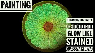 Luminous Portraits of SlicedFruit Glow Like StainedGlassWindows [upl. by Wehner124]