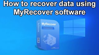 How to recover data using MyRecover software [upl. by Trefler476]