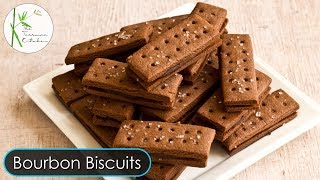 Chocolate Cream Biscuit Recipe Bourbon Biscuit  Homemade Chocolate Biscuit  The Terrace Kitchen [upl. by Ihdin530]