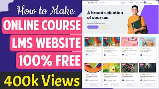 How to Create Online Course LMS Educational Website like Udemy with WordPress 2023  Tutor LMS [upl. by Norac]