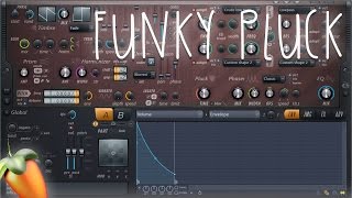 Funky Guitar Pluck With Harmor  Fl Studio 12 Tutorial [upl. by Resa]