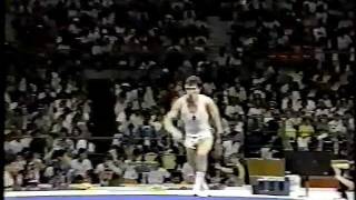 Dmitri Bilozerchev URS  1988 Olympics  Compulsories  Floor Exercise [upl. by Onilatac]