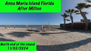 2024 11 02 Anna Maria Island after Milton  north end of island to Rod amp Reel [upl. by Nuli887]