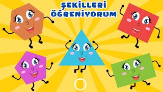 Şekiller Şarkısı  Şekilleri Öğreniyorum  Çocuk Şarkıları  Çizgi Film [upl. by Teri842]