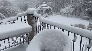 Snowfall তুষারপাতে নাকাল যুক্তরাষ্ট্র বা USA منظر رائع لتساقط الثلوج winter snow nature cool [upl. by Atinob]