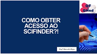 Cadastro e Acesso ao Scifinder 2 [upl. by Vaules]