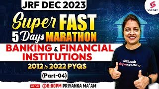 UGC NET Commerce  Banking amp Financial Institutions Marathon 201222 PYQs Day4  Priyanka Maam [upl. by Akimet]