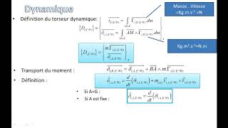 Torseur dynamique [upl. by Enael]