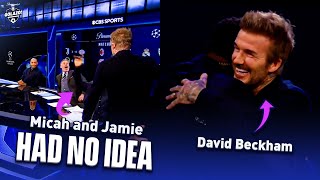 David Beckham SURPRISES Thierry Henry Jamie Carragher amp Micah Richards  UCL Today  CBS Sports [upl. by Ernest808]