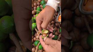 Cutting Macadamia Nuts at Home shorts satisfying dryfruits [upl. by Redan]