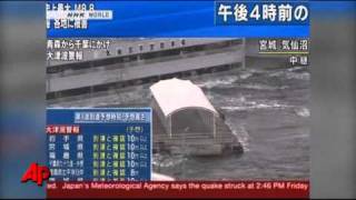 Hundreds Killed in Tsunami After 89 Japan Quake [upl. by Nojad300]