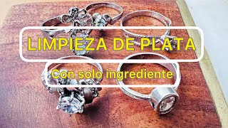 Tip casero para limpiar plata paso a paso [upl. by Ecnarual153]