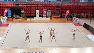 Gimnastas de Ritmica categoria Profesional de San Sebastian Esp [upl. by Amehr]