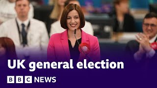 UK general election First result of night as Labour wins in Sunderland South  BBC News [upl. by Unam843]