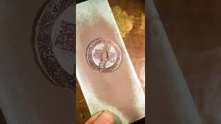 Ancient Coin Restoration From Corroded to Clean youtubeshorts youtubeshort coin magic old [upl. by Ahsotal]