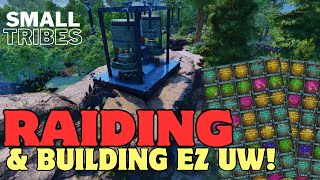 Ark Ascended Small Tribes  Building Easy Underwater Raiding Land Base For Top Tier Loot ep9 [upl. by Ahtreb]