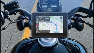 Universal 5 inch Motorcycle Wireless Apple Carplay Review Aliexpress [upl. by Alyse]