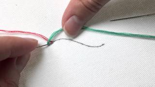 How To Stitch Couching [upl. by Llesig]