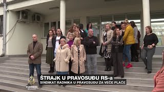 Radnici u pravosuđu RSa počeli štrajk [upl. by Bortz75]