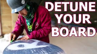 How To Detune Your New Snowboard for Park [upl. by Bushweller527]