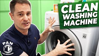 HOW TO CLEAN YOUR WASHING MACHINE Quick amp Easy [upl. by Annawad]