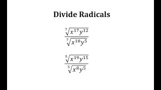 Simplify the Quotient of Radicals [upl. by Aicertal]